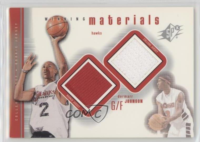 2000-01 SPx Winning Materials DerMarr Johnson #DM1 Rookie RC