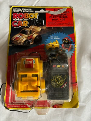 ROBOT CAR 2 EN 1 VINTAGE ANNEE 80 NEUF JEEP - Photo 1/2
