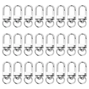 30 Pcs Metal Lobster Claw Clasps Swivel Snap Hooks Lanyard Clips and Hooks Ke... - Picture 1 of 3