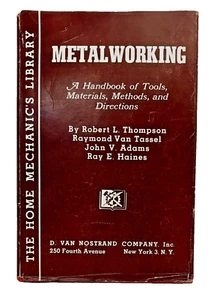 Metalworking. A Handbook of Tools, Materials, Methods and Directions 1945 HC,DJ - Picture 1 of 5