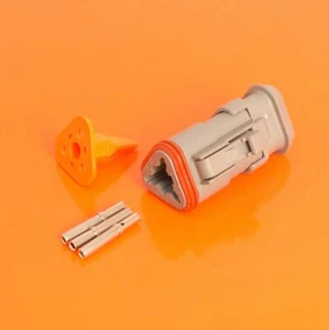 Deutsch DT Series 3 Way Connector Male Plug Kit with Wedgelock - DT06-3S-E008 - Picture 1 of 4