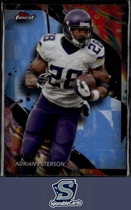 2024 Finest #131 Adrian Peterson rifrattore blu cielo #/250 - Foto 1 di 2