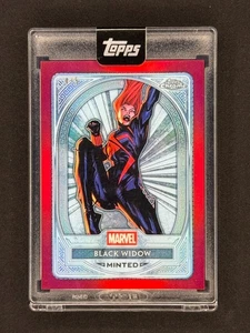 2025 Topps Marvel Mint Encased Black Widow 4/5 - Picture 1 of 2