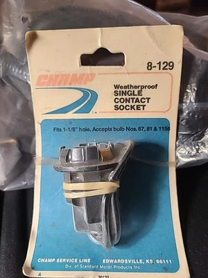 Soquete de contato único à prova de intempéries NOS Champ, 8-129. Novo, envoltório original. - Imagem 1 de 4