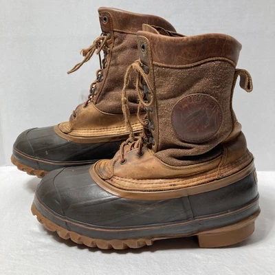 LaCrosse Ice King Winter Work Boots Brown Men's Size 9 Made in USA No Liner - Image 1 of 4