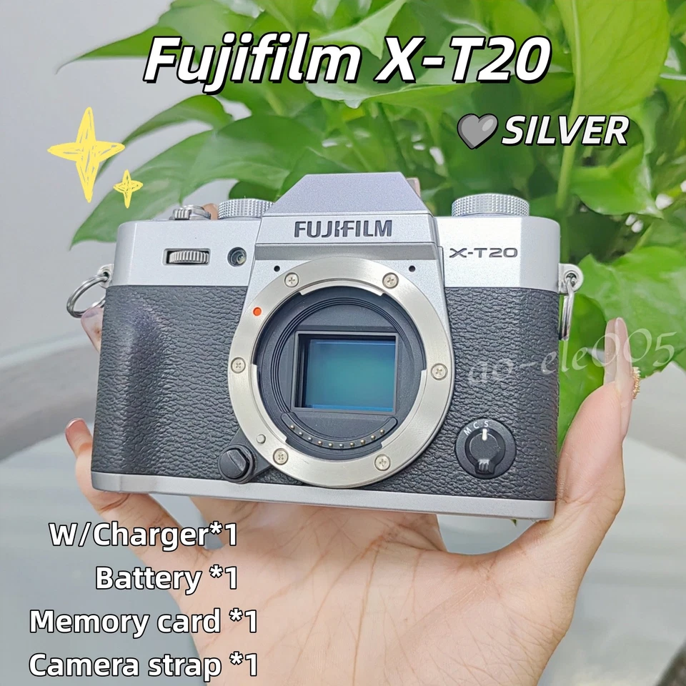 Cámara digital Fujifilm X-T20 sin espejo 24,3 MP plateada Foto 1 de 4