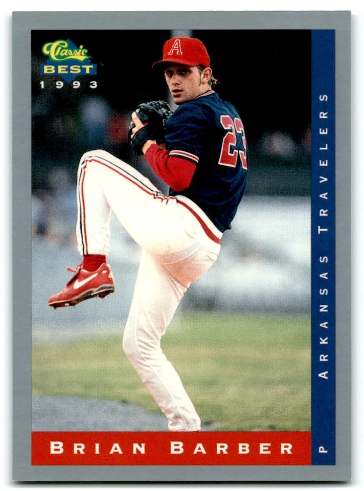 1993 Classic Best Brian Barber Arkansas Travelers #124 - Image 1 of 2
