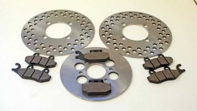 Yamaha YXR660 660 2004 2005 2006 Rhino rotores de freno delanteros y traseros y pastillas de freno Foto 1 de 1