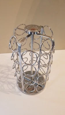 Portavasos Keurig K 36 cápsulas de café soporte carrusel cromo perezoso Susan giratorio Foto 1 de 3