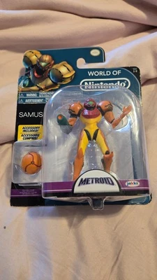 Фигурка SAMUS with Morph Ball 4 дюйма ЗАПЕЧАТАННАЯ - 2016 World of Nintendo S1 Jakks Pacific - Изображение 1 из 4