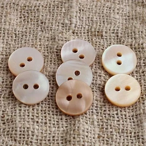 16mm 20pcs Ivory Mother Pearl Shell Buttons Fastenings Knitting Sewing Buttons - Picture 1 of 10