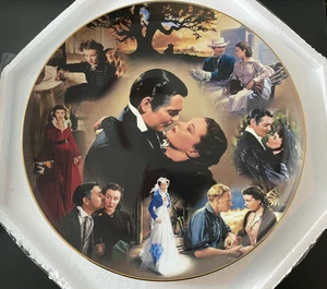 GWTW 12" COLLECTIBLE PLATE "A STORY OF COURAGE" SCARLETT RHETT 3RD IN SERIES - Picture 1 of 5
