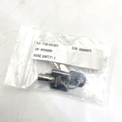 oem Harley 71452-91A Genuine Barrel Keys Replacements Code 3977 Touring Softail - Image 1 of 4