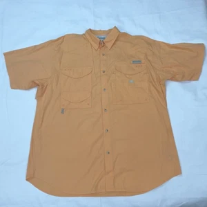 Columbia PFG Shirt Mens Large Vented Short Sleeve Fishing Outdoors Utility - Picture 1 of 16