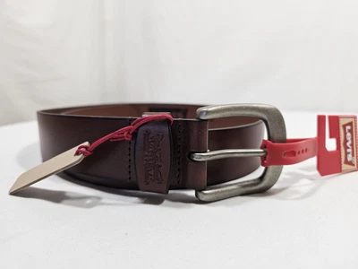 Cinturón de cuero para hombre Levi's marrón RN 129919 talla S PEQUEÑO informal  Foto 1 de 4