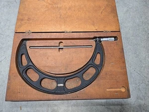GEEICHTE Starrett 11"-12" Außen Mikrometer Nr. 436 Ratschenanschlag mit Koffer - Bild 1 von 5