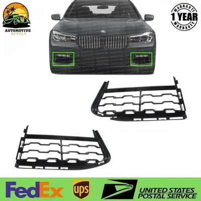 Juego de 2 rejillas de parachoques laterales para conductor y pasajero para BMW 750i xDrive 2016-2018 Foto 1 de 4