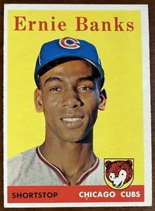 1958 TOPPS ERNIE BANKS BASEBALL CARD #310 EX-NM READ DESC - Picture 1 of 17