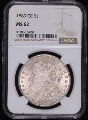 1880 CC Morgan Silver Dollar NGC MS-62 - Image 1 of 4