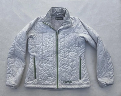 Marmot Jacket Womens Small Light Gray Quilted Full Zip Insulated Puffer Outdoor - Image 1 of 4