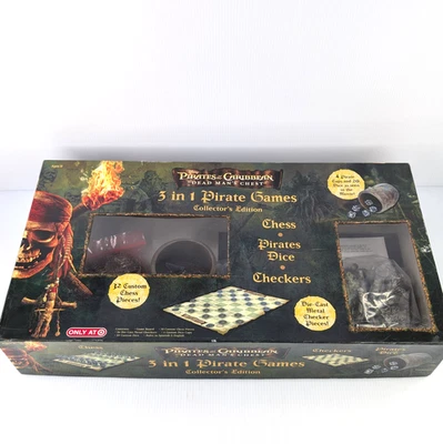 Pirates of the Caribbean 3-in-1 Games Chess, Checkers, Dice Dead Man's Chest - Image 1 of 4