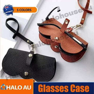 PU Leather Glasses Case Soft Sunglasses Storage Bag Portable Eyeglasses Pouch OZ - image 1 of 3