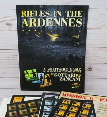 Tiny Battle: Rifls in the Ardennes: A WW2 Solitaire Game, Unpunched - Image 1 of 4