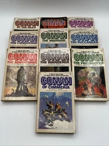 Vintage Conan the Barbarian Paperback Lot 10. Books 2-7 And 9-12 - Picture 1 of 16