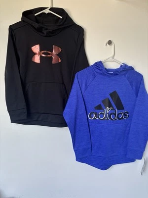 2 sudaderas con capucha Under Armour para niñas jóvenes grandes/YLG ~ nuevas Foto 1 de 4