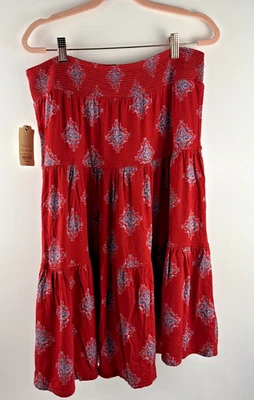 Falda St Johns Bay para mujer mediana roja elástica comodidad patriótica Foto 1 de 4