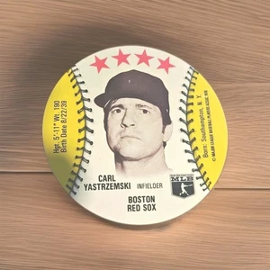 1976 MSA Disc blank back Baseball Card Boston Red Sox OF Carl Yastrzemski HOF - Picture 1 of 2