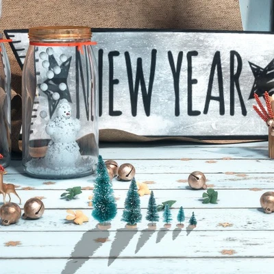  48 PC Christams Tree Centerpiece Table Decorations Mini Sisal Trees - Image 1 of 4