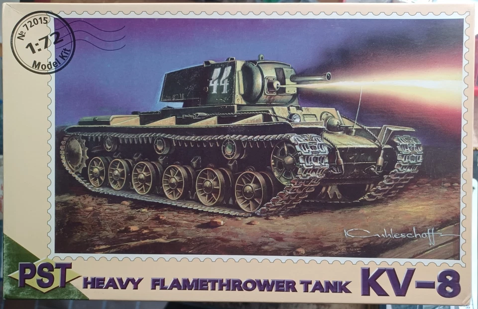 PST 72015 - Soviet Heavy Flamethrower Tank KV-8 - plastic kit 1/72 - Immagine 1 di 1