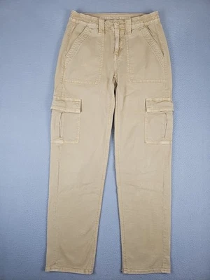 Calça utilitária American Eagle feminina tamanho 2 26x29,5 bege carga elástica - Imagem 1 de 4