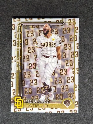 01/23 PLAYER NUMBER VARIATION 2025 Topps Series 2 #600 Fernando Tatis Padres 1/1 - Image 1 of 3