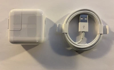 Paquete de accesorios para Apple iPhone Cable USB Lightning Adaptador de corriente 12W Foto 1 de 4