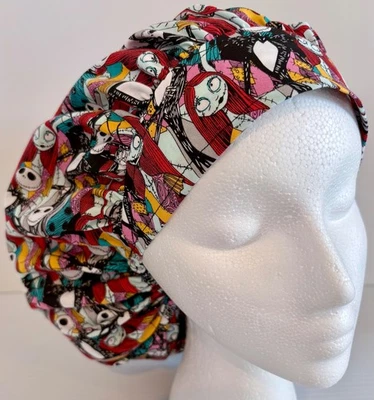 Nightmare before Christmas Size Large Medical Bouffant Scrub Cap Surgery Hat - Image 1 of 4