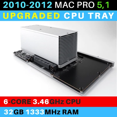 2010-2012  Mac Pro 5,1 CPU Tray with 6-Core 3.46GHz Xeon and 32GB RAM - Image 1 of 4