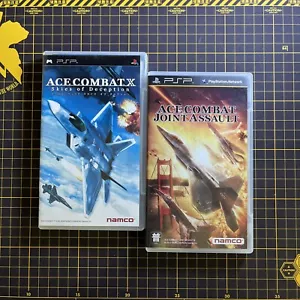 Lot 2 Ace Combat Skies of Deception Joint Assault Namco Sony PSP Asia English - Picture 1 of 5