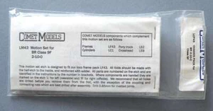 Comet Models 4 mm Messing & Neusilber Chassis Kit LCP43 BR 9F 2-10-0 Std Lok - Bild 1 von 2