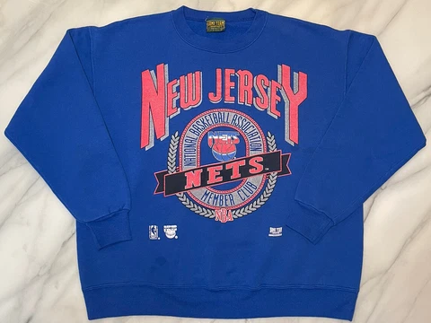 Vintage NBA New Jersey Nets Logo Athletic Crewneck Size XL READ DESC* Cover