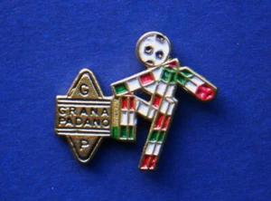 1990 World Cup Italy Bertoni soccer Advertising metal PIN CIAO GRANA PADANO - Picture 1 of 2