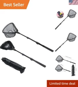 Compact Fishing Landing Net with Telescoping Handle - Operates Up to 63 - Picture 1 of 7