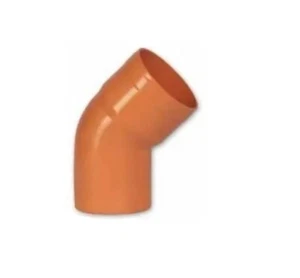 Raccorderia Edilizia PVC Arancio CURVA 45° Diametri 250 - Foto 1 di 2