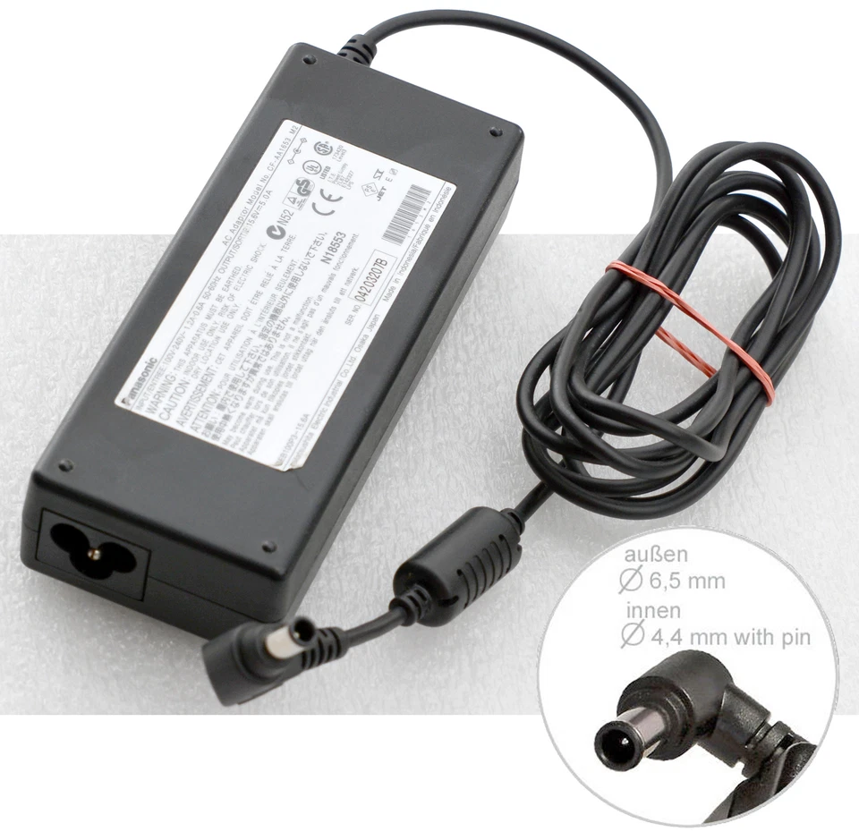 Panasonic Supply Toughbook CF-27 CF-28 CF-AA1653 Plug With Pin 15,6V 5A N105 - Image 1 of 1