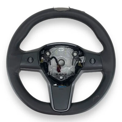 2017-2023 Tesla Model 3 & Y steering wheel OEM 1490214-00-B - Image 1 of 4