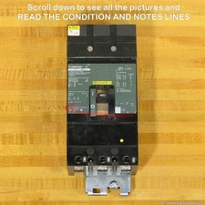 Square D Fi36100 Circuit Breaker, 100 Amp, 200 kAir, New