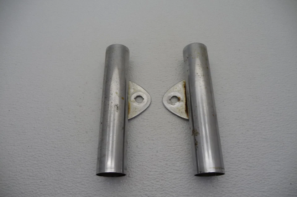 Soportes/orejas de faros cromados para Suzuki TS90 TS 90 #6097 (B) Foto 1 de 3