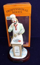 Emmett Kelly Jr Flambro1994 Hobo Clown "The Chef" Figurine Signed