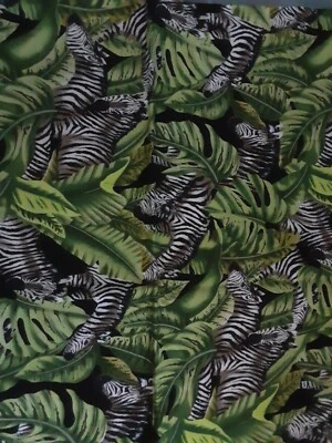Fabric Timeless Treasure Zebras 35 L X 40 W Multicolor - Image 1 of 3